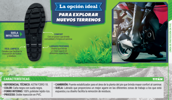Botas Titan Negro Para Hombre Y Mujer Croydon - Imagen 9